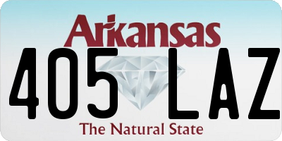 AR license plate 405LAZ