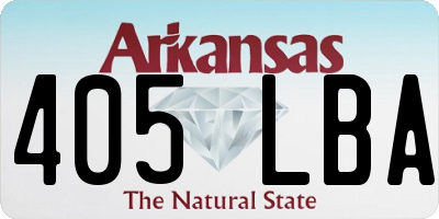 AR license plate 405LBA