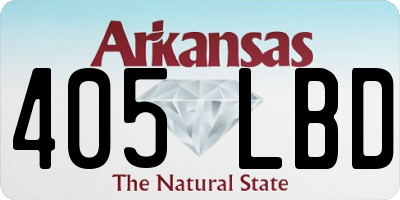 AR license plate 405LBD