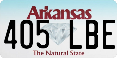 AR license plate 405LBE