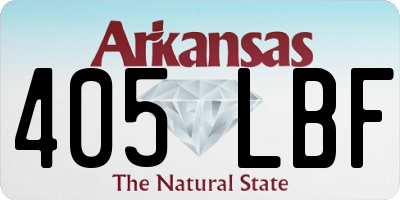 AR license plate 405LBF
