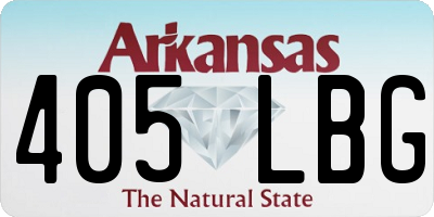 AR license plate 405LBG