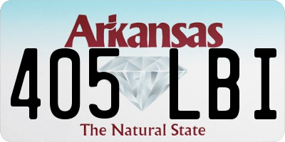 AR license plate 405LBI