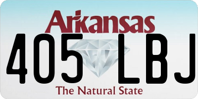 AR license plate 405LBJ