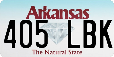 AR license plate 405LBK