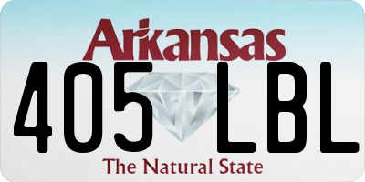 AR license plate 405LBL
