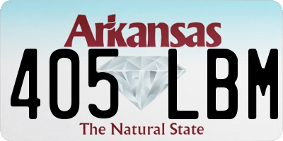 AR license plate 405LBM