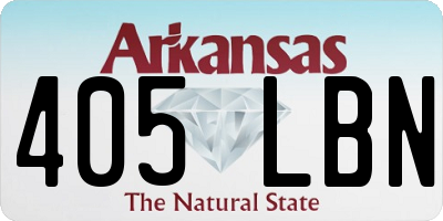 AR license plate 405LBN
