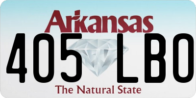 AR license plate 405LBO