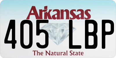 AR license plate 405LBP