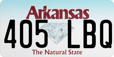 AR license plate 405LBQ