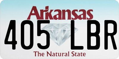 AR license plate 405LBR