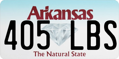 AR license plate 405LBS