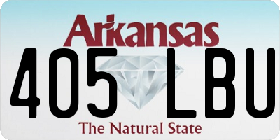 AR license plate 405LBU