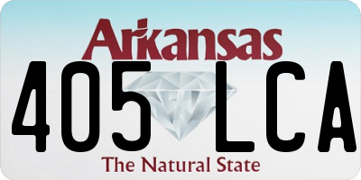 AR license plate 405LCA