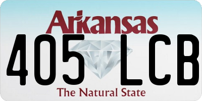 AR license plate 405LCB