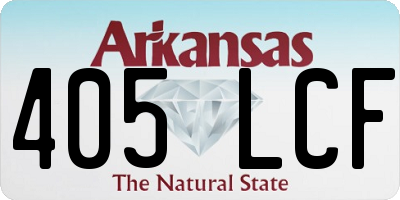 AR license plate 405LCF