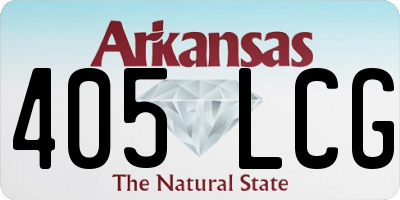 AR license plate 405LCG