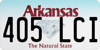 AR license plate 405LCI