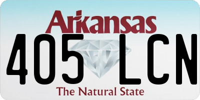 AR license plate 405LCN