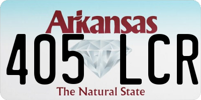AR license plate 405LCR