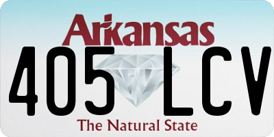AR license plate 405LCV
