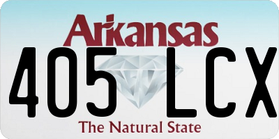 AR license plate 405LCX