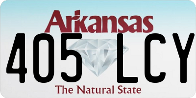 AR license plate 405LCY