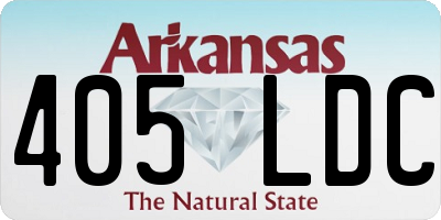 AR license plate 405LDC
