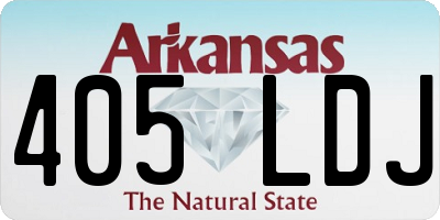 AR license plate 405LDJ