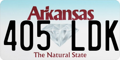 AR license plate 405LDK