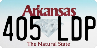 AR license plate 405LDP