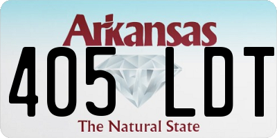 AR license plate 405LDT