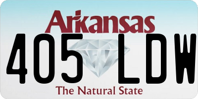 AR license plate 405LDW