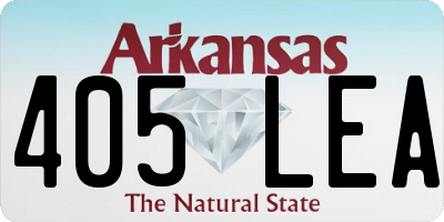 AR license plate 405LEA