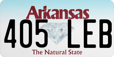 AR license plate 405LEB