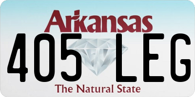 AR license plate 405LEG