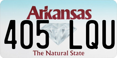 AR license plate 405LQU