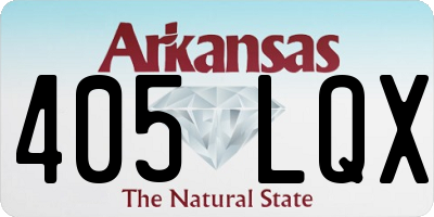 AR license plate 405LQX