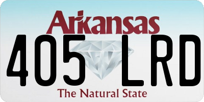 AR license plate 405LRD