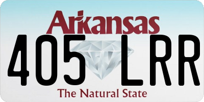 AR license plate 405LRR