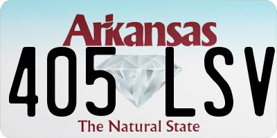AR license plate 405LSV