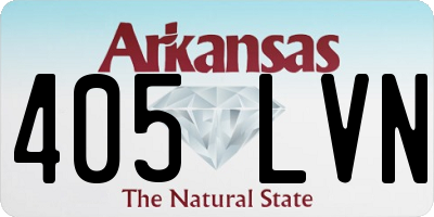 AR license plate 405LVN