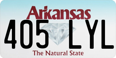 AR license plate 405LYL