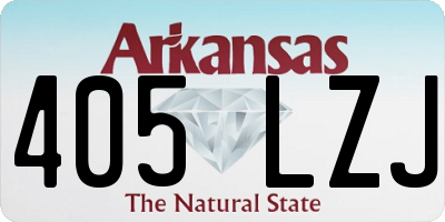 AR license plate 405LZJ