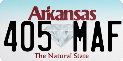 AR license plate 405MAF
