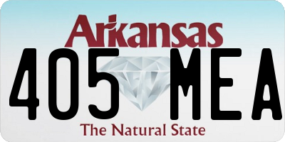 AR license plate 405MEA