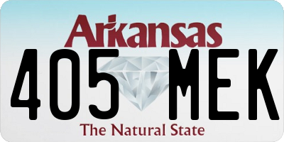 AR license plate 405MEK
