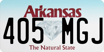 AR license plate 405MGJ