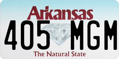 AR license plate 405MGM